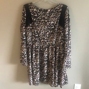 Cute Xhileration XL leopard print dress EUC